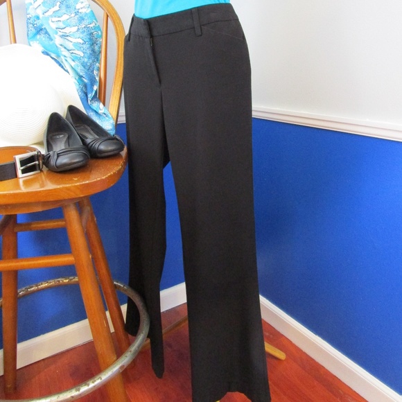 Basic Black Wide Leg Dress Pants - Picture 2 of 7